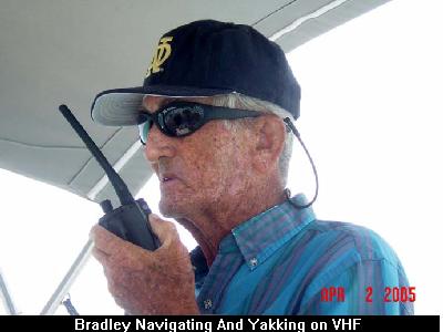 Bradley Navigating and Yakking on VHF
